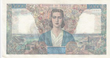 France 5000 Francs Empire Français 08-02-1945 Série P.266 - TTB