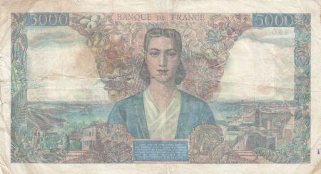 France 5000 Francs Empire Français 12-11-1942 Série U.126 - TB +