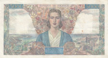 France 5000 Francs Empire Français 25-01-1945 Série J.223 - TTB