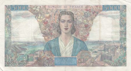France 5000 Francs Empire Français 25-01-1945 Série O.239 - TTB