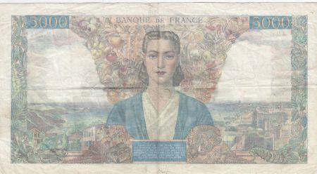 France 5000 Francs Empire Français 25-01-1945 Série V.234 - TTB