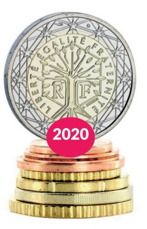France 8 pièces série Euros 2020 FRANCE