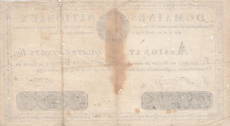 France 80 Livres Louis XVI - 29-09-1790 - Série J - TTB