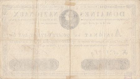 France 90 Livres 16-17 Avril et 29 Septembre -1790 - Sign. Lefebvre