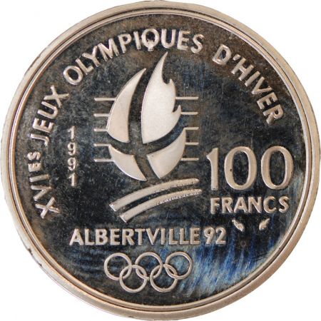 France ALBERTVILLE, SKI DE FOND - 100 FRANCS 1991