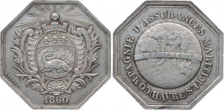 France Assurances -L\'Equateur - Le Havre - 1860
