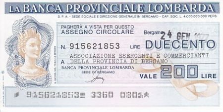 France Banca Provinciale Lombarda - 1977