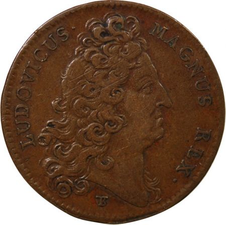 France BÂTIMENTS DU ROI, LOUIS XIV - JETON CUIVRE 1711