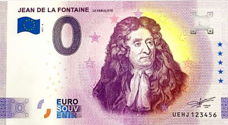 France Billet 0 Euro Souvenir - Jean de la Fontaine - France 2021