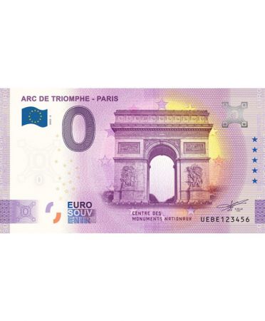France BILLET FRANCE 0 EURO SOUVENIR - ARC DE TRIOMPHE PARIS 2023