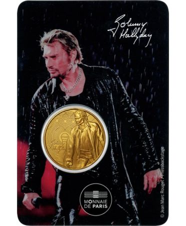 France Blister Johnny Hallyday (Pluie) - Médaille 2020 par la Monnaie de Paris