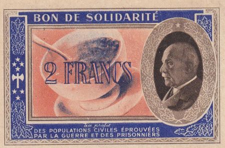 France Bon de Solidarité Pétain, sans souche