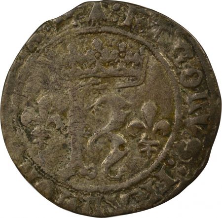 France BRETAGNE, CHARLES VIII - KAROLUS 1491 / 1498 R RENNES