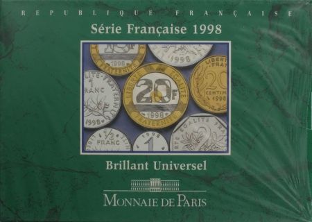 France BU.1998 Coffret BU 1998 - Monnaies Courantes