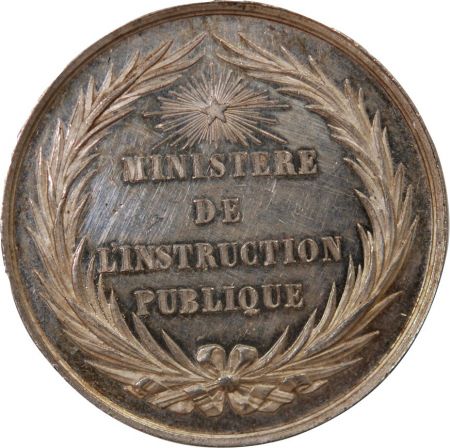 France BUREAU D\'ADMINISTRATION DES LYCÉES - JETON ARGENT - Poinçon Abeille (1860-1879)