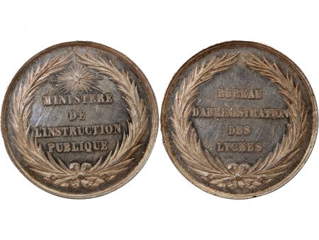 France BUREAU D\'ADMINISTRATION DES LYCÉES - JETON ARGENT - Poinçon Abeille (1860-1879)