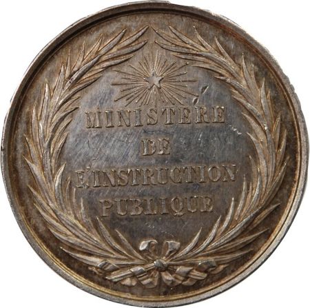 France BUREAU D\'ADMINISTRATION DES LYCÉES - JETON ARGENT poinçon Abeille (1860-1879)