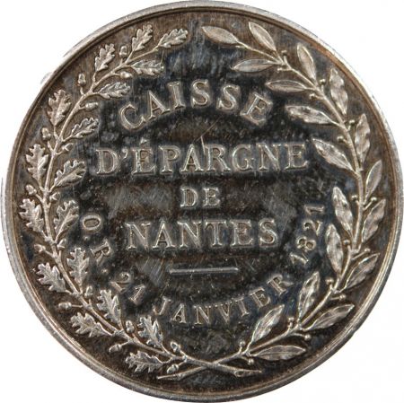 France CAISSE D\'EPARGNE DE NANTES - JETON ARGENT, 21 JANVIER 1821