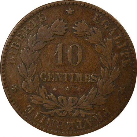 France Cérès - 10 Centimes 1876 A Paris