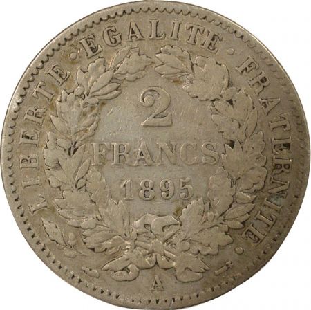 France Cérès - 2 Francs 1895 A Paris