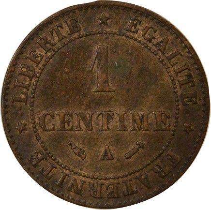 France Cérès - Centime 1882 A Paris