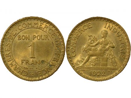 France Chambre De Commerce - 1 Franc 1922