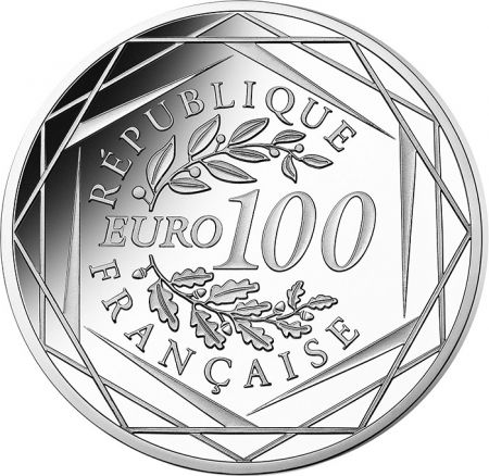 France CHARLES DE GAULLE - 100 Euros Argent FRANCE 2020