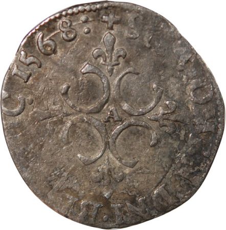 France CHARLES IX - SOL PARISIS, 1er TYPE - 1568 A PARIS