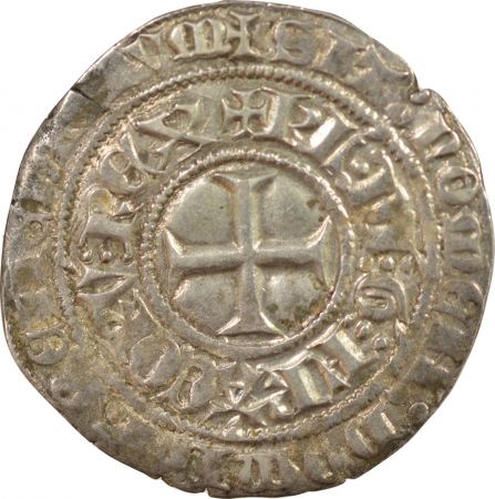 France Charles VI - Gros Aux Lys Sous Couronne, 1413-1414 Tournai