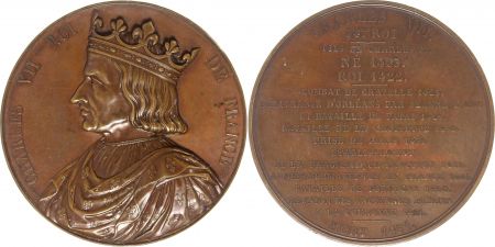 France Charles VII  -  Série des rois de France par Caqué - 1836