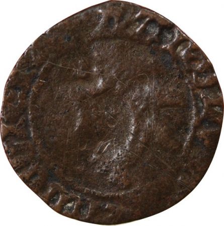 France CHARLES VIII - LIARD AU DAUPHIN, 2e TYPE - 1488 / 1498