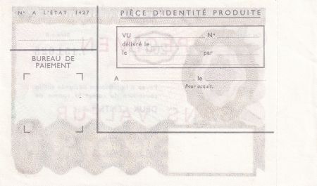 France Chèque postal de voyage - Spécimen - Sans valeur