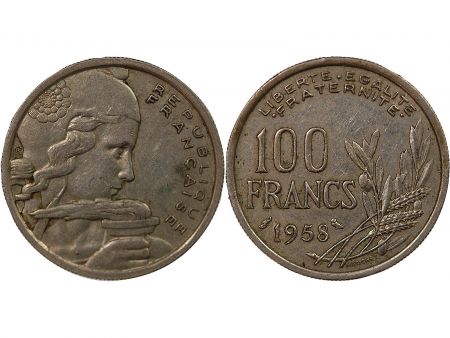 France COCHET - 100 FRANCS 1958 CHOUETTE