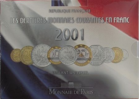 France Coffret BU 2001 - Monnaies Courantes