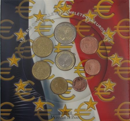 France Coffret BU 2004 Monnaie de Paris - 8 monnaies