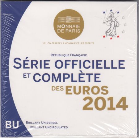 France Coffret BU 2014 - 8 pièces euros Monnaie de Paris