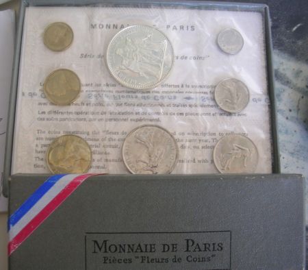 France Coffret FDC 1972 - Monnaie de Paris 8 pièces