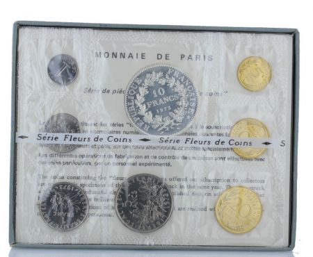 France Coffret FDC 1973 - Monnaie de Paris - 8 monnaies