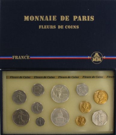 France Coffret FDC 1986 - Monnaie de Paris - 12 monnaies