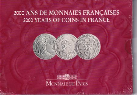 France Coffret monnaie de Paris 3 Monnaies françaises de 5 francs - 2000 ans de monnaies françaises - 2000