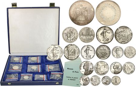 France Coffret Piéforts 1980 - 10 monnaies