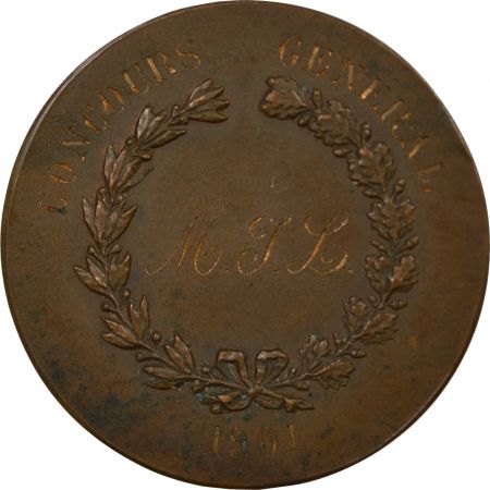 France CONCOURS GENERAL DES LETTRES - MÉDAILLE BRONZE 1901