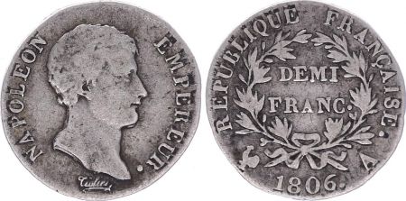 France Demi Franc Napoléon I - 1806 A Paris