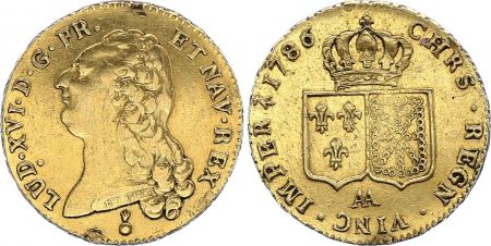France Double Louis d\'or, Louis XVI - 1786 AA - Metz -TTB