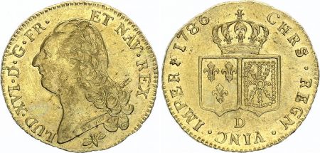 France Double Louis d\'or, Louis XVI - 1786 D Lyon