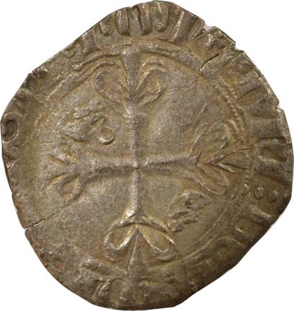 France Duché de Bourgogne, au nom de Charles VI - Gros Dit \ Florette\  - 1421 Mâcon