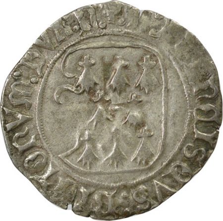 France Duché De Bretagne, François II - Blanc A La Targe 1458 / 1488 Nantes