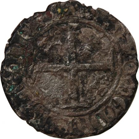 France DUCHÉ DE BRETAGNE, JEAN IV / V - BLANC - 1385 / 1417, VANNES