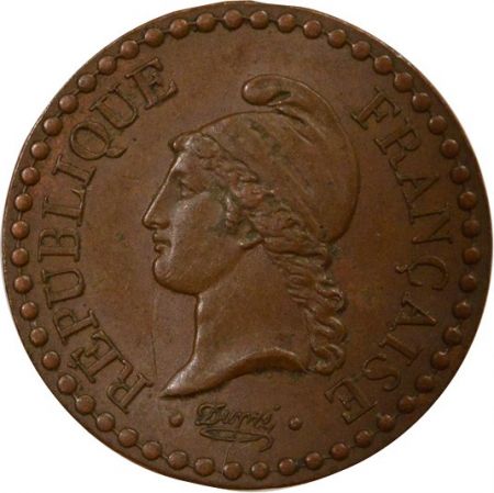 France Dupré - 1 Centime 1848 A Paris