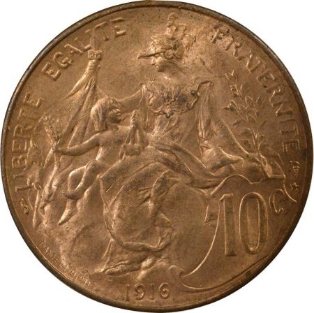 France Dupuis  - 10 Centimes 1916 * Madrid